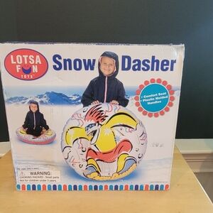 NEW Snow Dasher Inflatable Sled - Multicolor